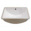 Lavabo de salle de bain rectangulaire encastré en céramique blanche avec trop-plein (18,5 po x 14 po) | Idée de cadeau