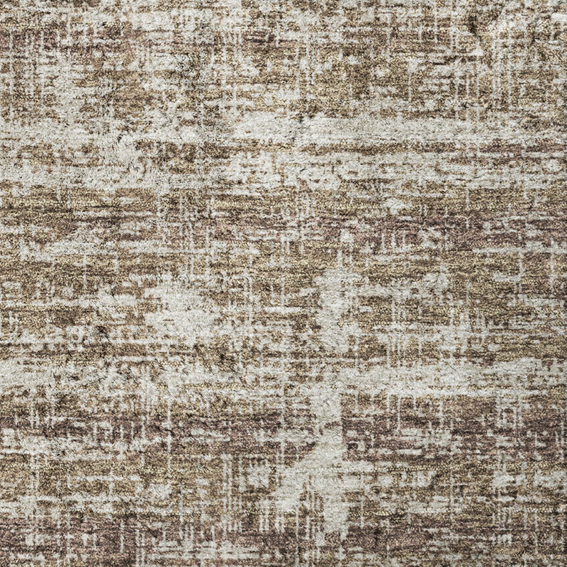 Tapis moderne Dream Shag ADS747, lavable à la machine de qualité supérieure, Brown, 8' x 10'