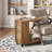 Mobile C Shaped Sofa Side Table, Bedside End Table With Storage, Small Over Couch Tray For Living Room, Bedroom