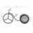 Analog Metal Mechanical Tabletop Clock in Black