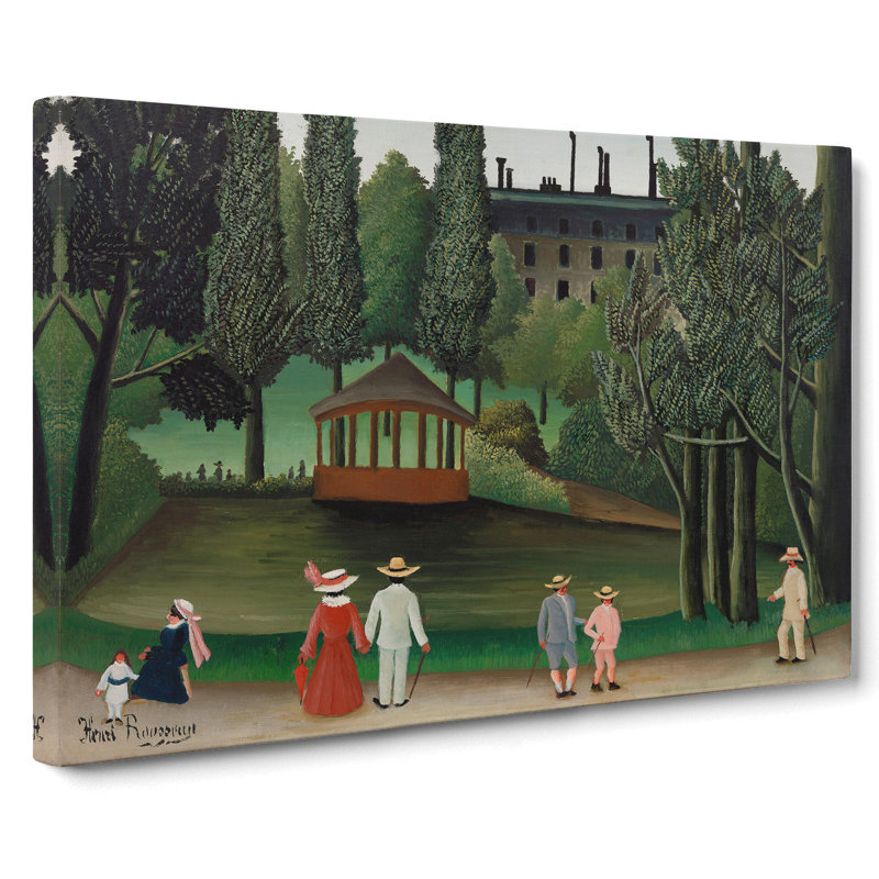 View Of Montsouris Park by Henri Rousseau - Wrapped Canvas, 35cm H x 50cm W x 3cm D
