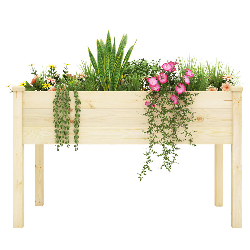 Lit de jardin surélevé en bois tels