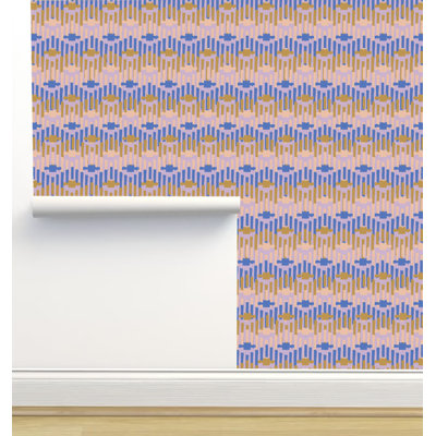 Nenyasha Happy 2.16' L x 5" W Peel and Stick Wallpaper Roll