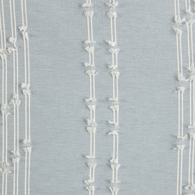 Housse de couette 3 pièces double / grand, coton coloré avec rayures naturelles et attaches de coin intérieures pour un motif réversible lavable
