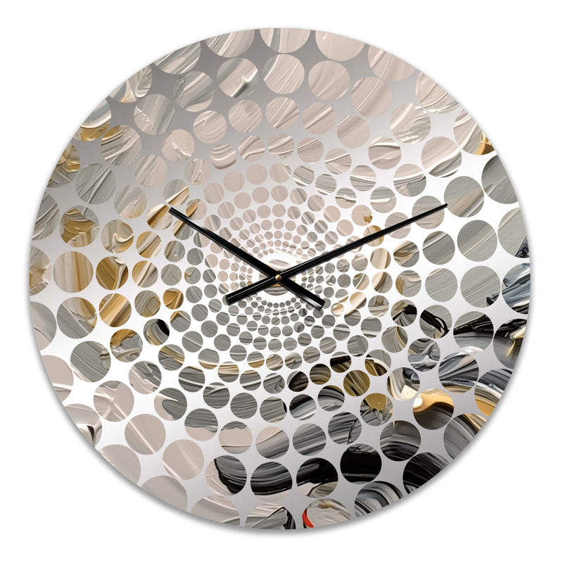 Osterville - Horloge murale peinture abstraite, Petit