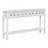 Wood Console Table with two Different Size Drawers, Bottom Shelf-1593295831