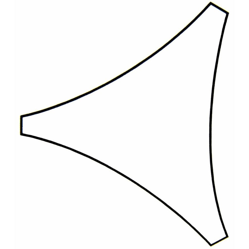 Perel Shade Sail Triangle 3.6m, Cream