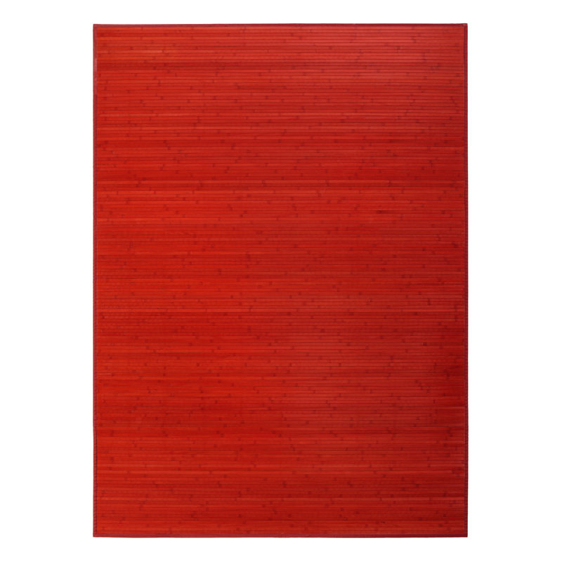Skive Solid Colour Bamboo Slat / Seagrass Area Rug, Rectangle 180 x 250cm