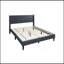 Cadre de lit tête de lit à motif de losanges moderne en tissu pour grand lit 1pc-1458054571