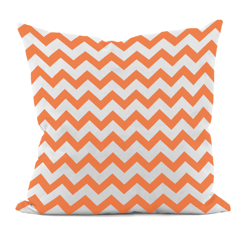 Aldermary Square Pillow Cover and Insert, 20"H x 20"W, Orange