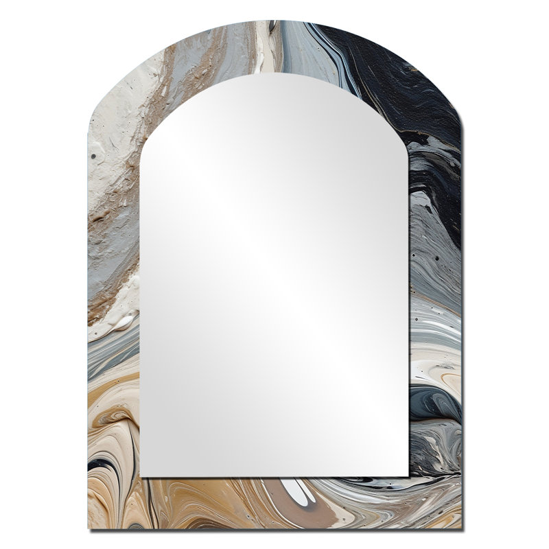 Symphonie murale gris et turquoise, 34 po x 25 po