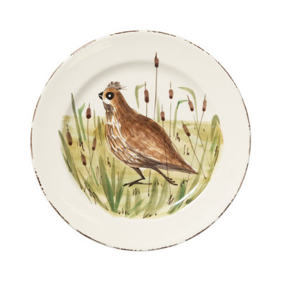Wildlife Handmade Earthenware Dinner Plate
