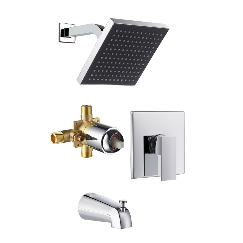 Système de douche complet avec valve brute