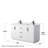 Miranda 60" Freestanding Double Bathroom Vanity with Marble Top-97930435-97930434