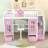 Anecia Convertible Bunk Bed With Desk And Storage Drawers,Shelves-378494063-378494061