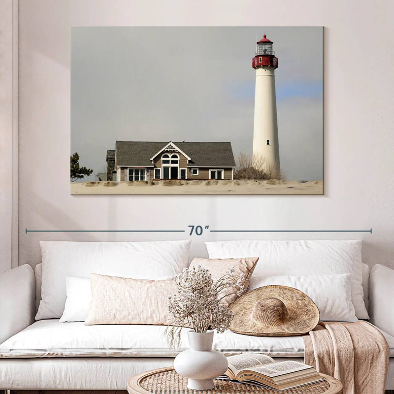 Cape may lighthouse Aletra, H 34 po x l 51 po