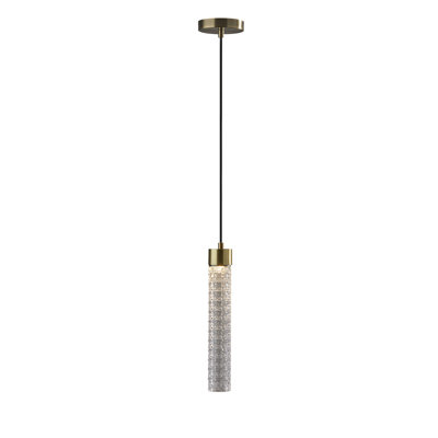Nezaket 1 - Light Antique Brass LED Single Pendant