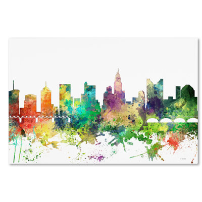 « columbus ohio à l’ohio sp », impression sur toile tendue
