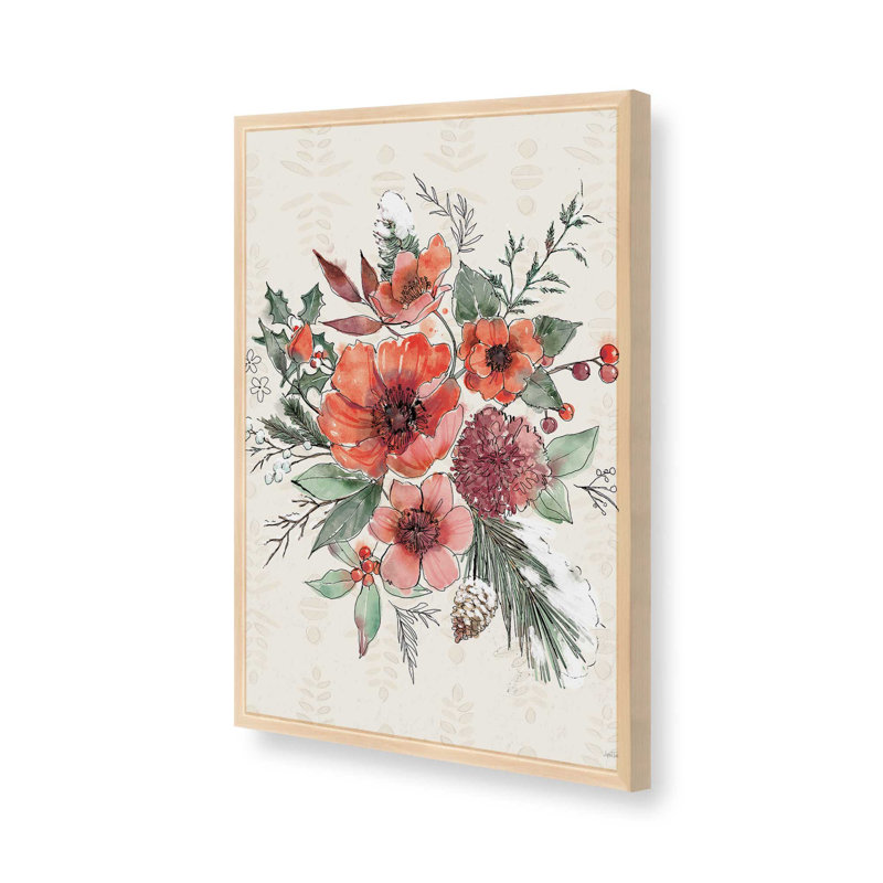 «Festive Blooms IX» par Anne Tavoletti, reproduction d'art, Tanné, H 48 po x l 36 po