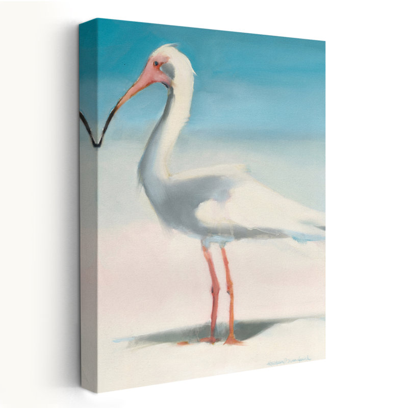 Boca ibis - animaux côtiers, art d'oiseaux, H 24 po x l 16 po