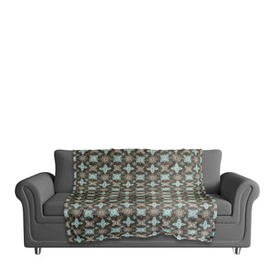 Jeté à motif floral 