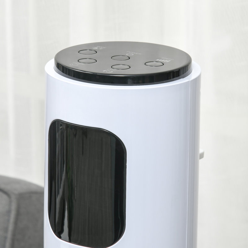 Ventilateur tour autoportant HOMcom pour chambre à coucher à domicile avec oscillateur, 3 vitesses, minuterie 12H, panneau de capteur à DEL, télécommande