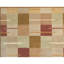 Tapis beige et rouille de haute qualité noué à la main