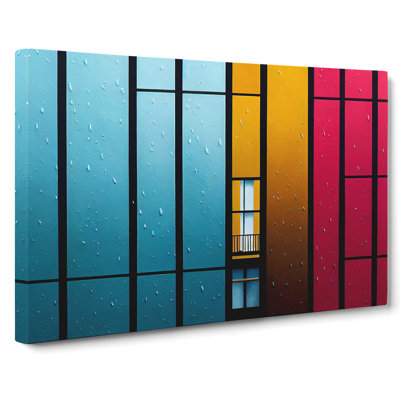The Colourful Architecture - Wrapped Canvas Print
