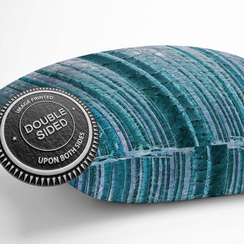 Striped Square Throw Cushion, 55cm H x 55cm W x 20cm D