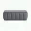 Banc de rangement moderne avec tissu texturé sans assemblage-711822818