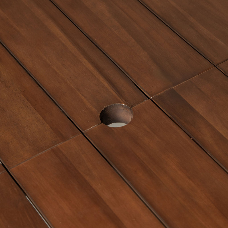 Ensembles de salle à manger en bois d'acacia durable de style rustique pour les rassemblements extérieurs
