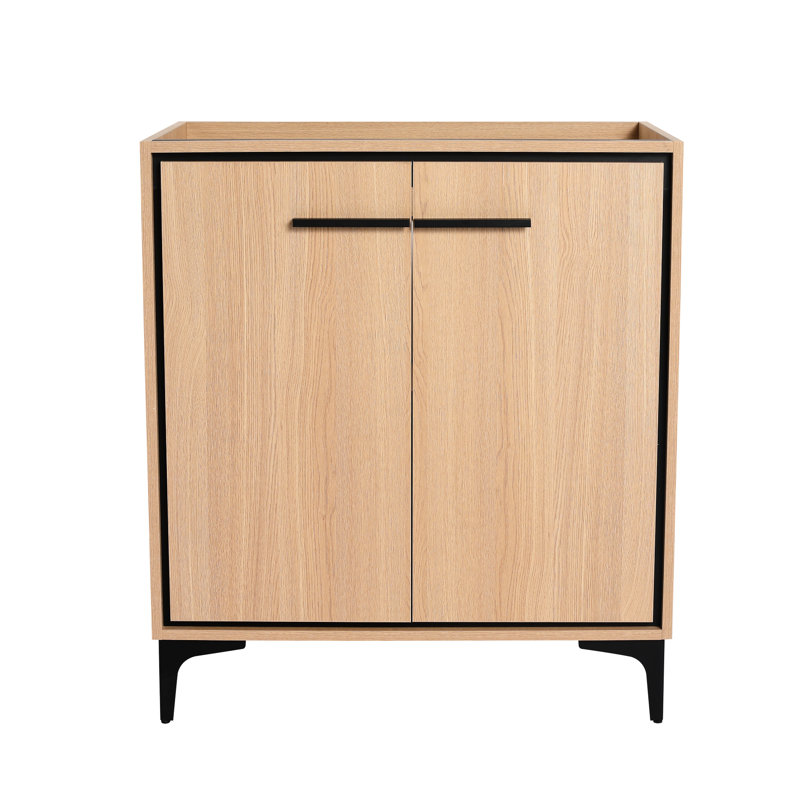 Armoire de meuble-lavabo 30 po, structure en bois d'ingénierie, grand espace de rangement, assemblage facile, conception plancher-plafond, base American Furniture 30 po, unité en chêne, salle de bain, bois d'ingénierie, style