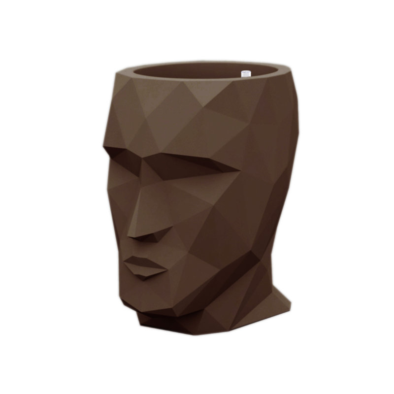 Adan Resin Statue Planter, 27.5" H x 19.75" W x 23.75" D, Bronze