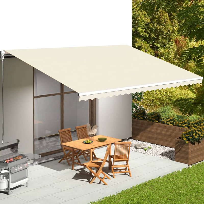 Awning Top Sunshade Canvas , 400cm W x 300cm D, Cream