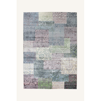 Assuntina Patchwork Viscose Area Rug