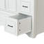 Meuble-lavabo de salle de bain sans lavabo simple, armoire de salle de bain moderne avec 2 portes à fermeture et 4 tiroirs