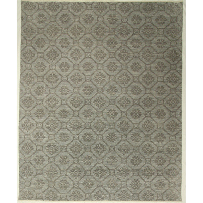 Hand Knotted Geometric Rug