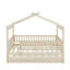 Full size wooden house bed with trundle-1443605072
