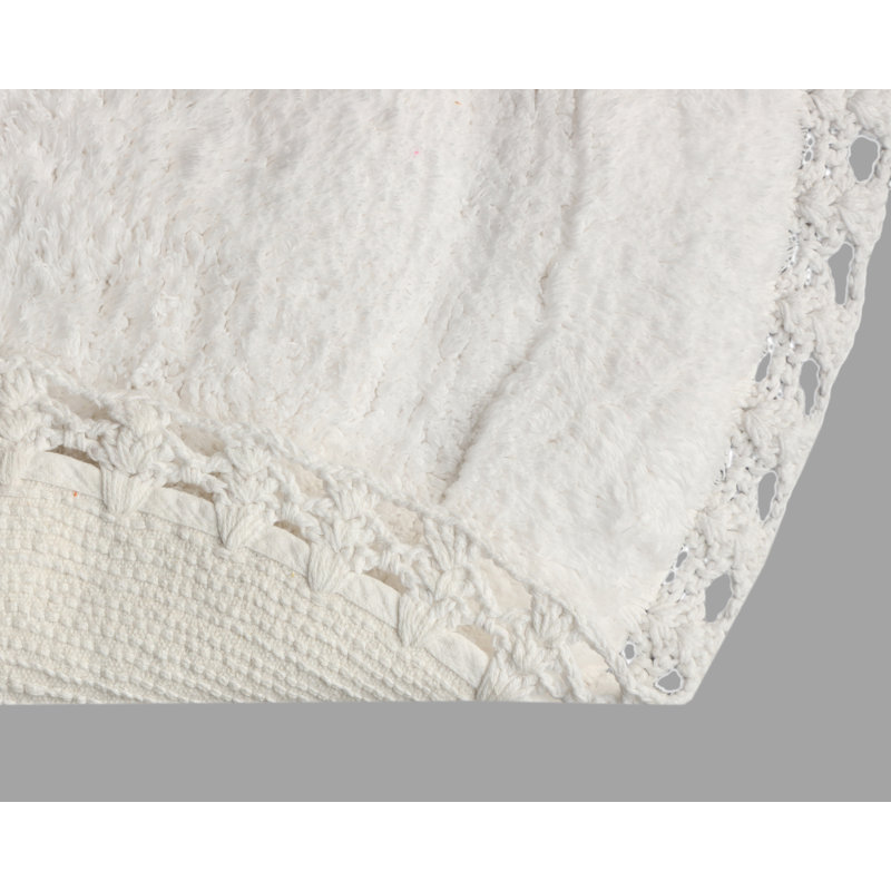 Tapis pour salle de bain Saross, Blanc