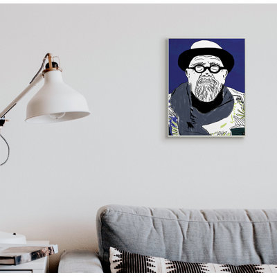 Portrait d'un artiste abstrait Chuck In Winter Attire