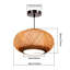 Luminaire suspendu en rotin 16 po