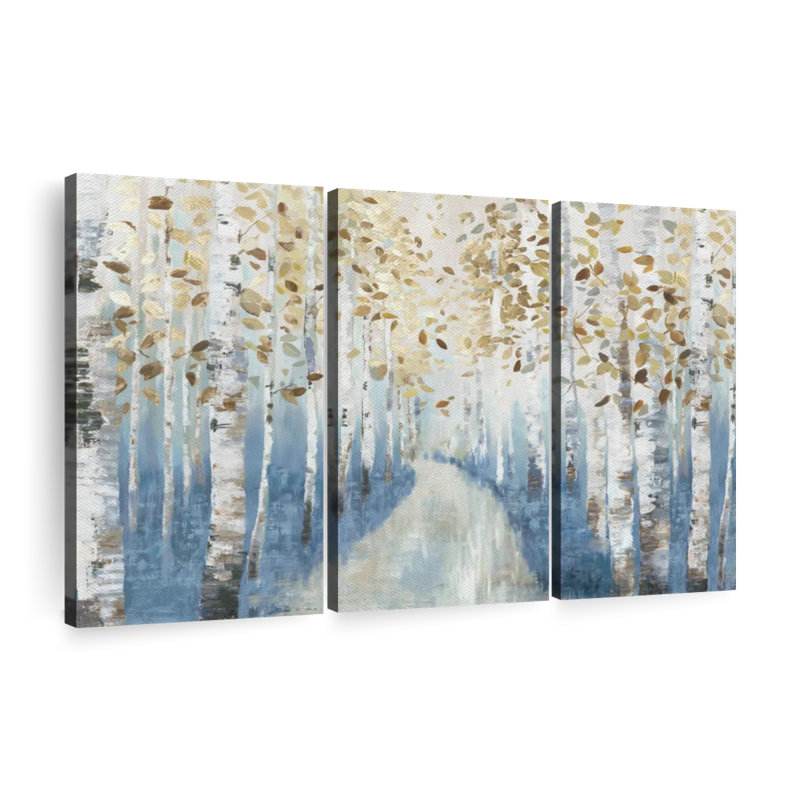 " New Path I " 3 - Pieces, 48" H x 74" W