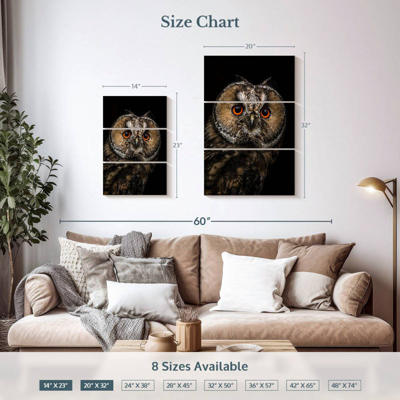 Brampt Eurasian Owl, 32" H x 20" W
