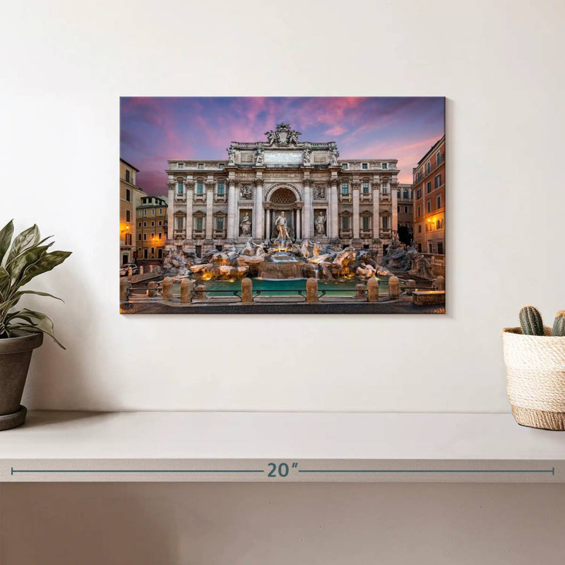 Ravi The Trevi Fountain, 8" H x 12" W