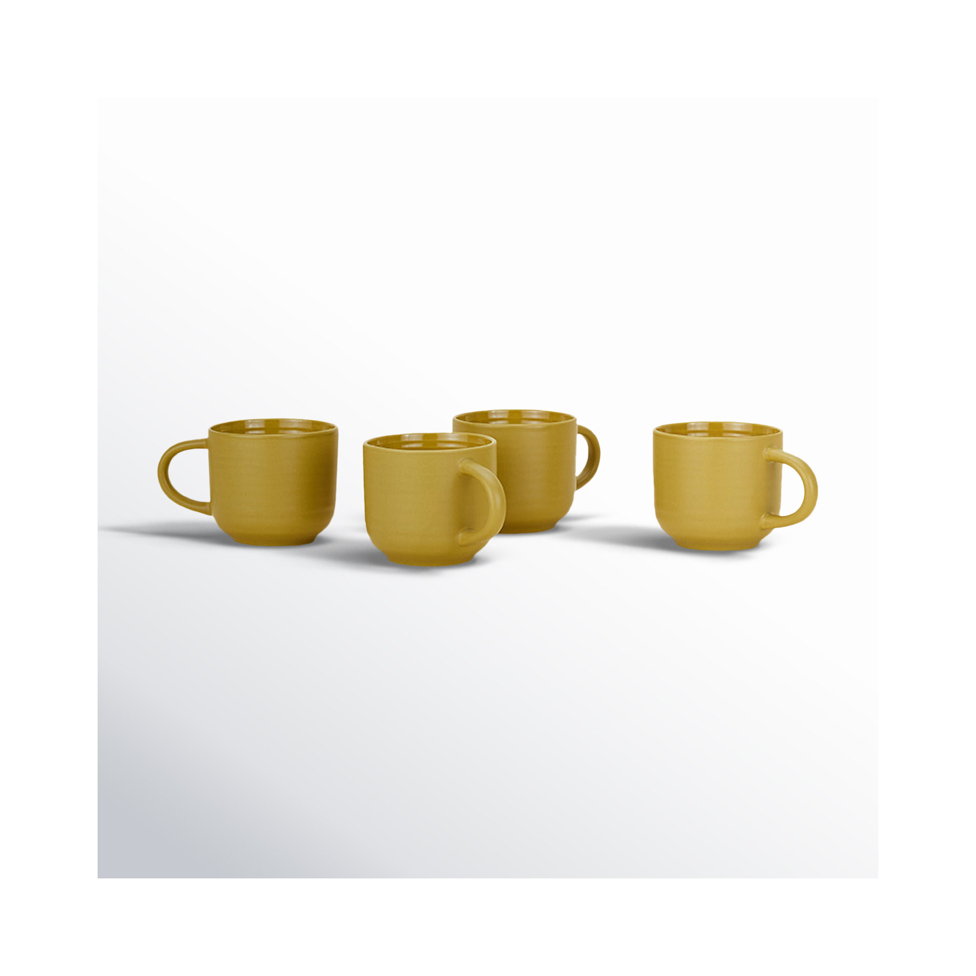 Hirma Stoneware Coffee Mug, Mustard