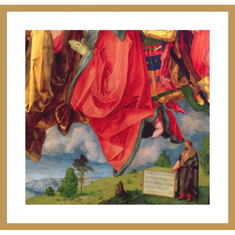Le retable de la Landauer «All Saints Day» par Albrecht Dürer, impression giclée sur cadre, H 33,5 po x l 34,92 po