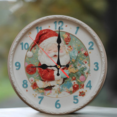 Père Noël-Rêve-Horloge de Noël