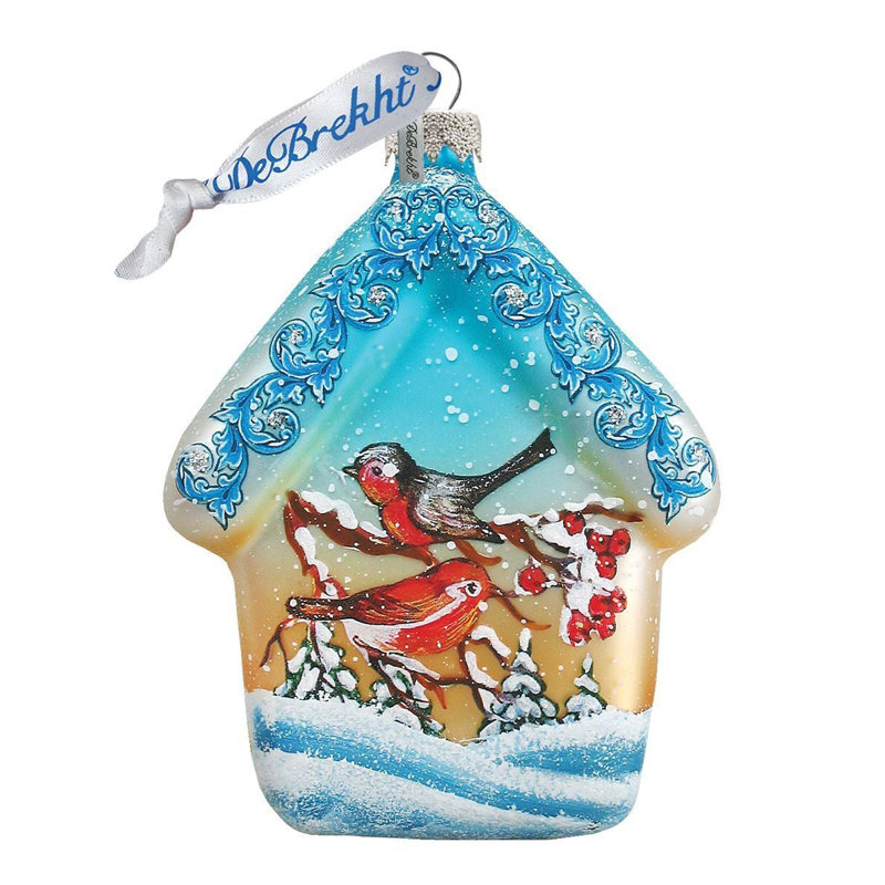 Holiday Splendor 3'' Handmade Glass Holiday Shaped Ornament
