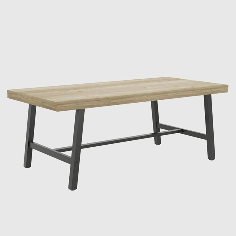 Grande table de salle à manger 70,87 po pour 6 à 8 personnes, Bois naturel