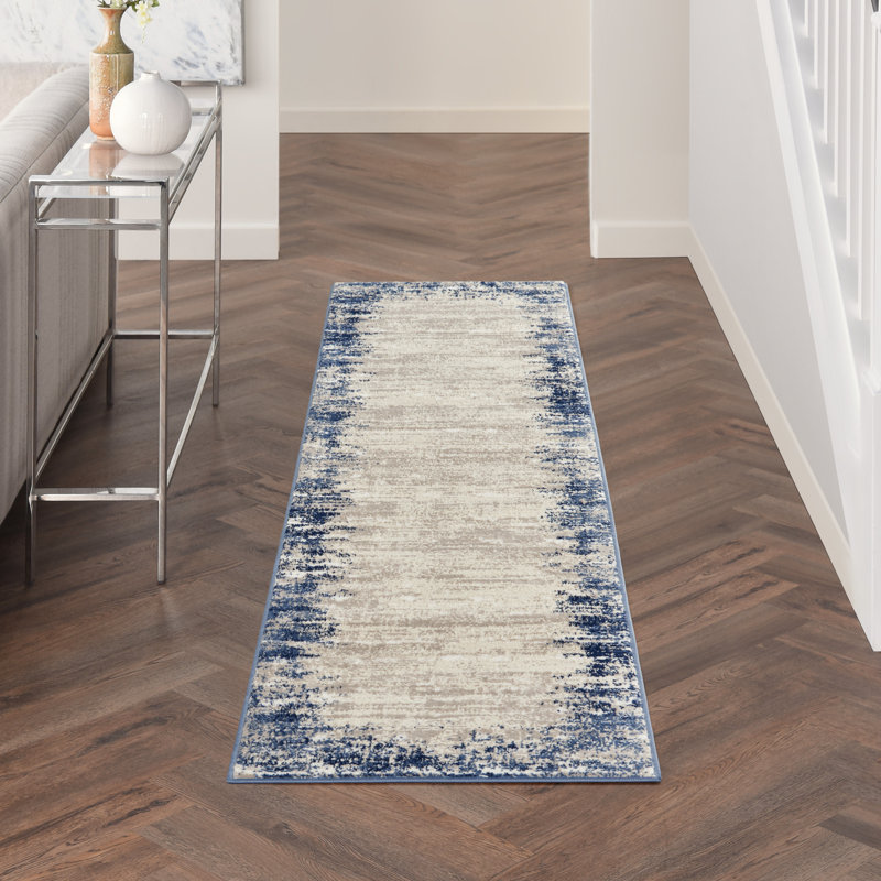 Tapis ivoire Madlyn, Tapis de couloir 2 pi 2 po x 7 pi 6 po